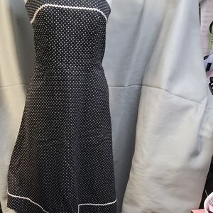 White House Black Market Polka Dot Strapless Dress 2
